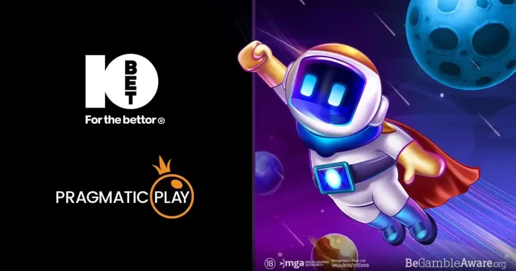 Layar promo game Spaceman dengan karakter astronot
